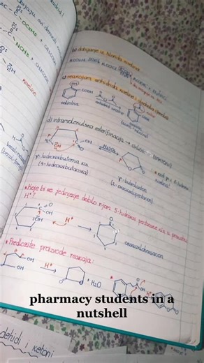 Studying Pharmacy and Chemistry Notes for Organic Chemistry