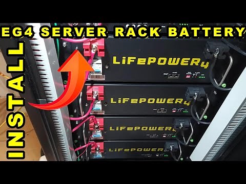 EG4 Lifepower 4 LFP 48V EG4 SERVER RACK Install