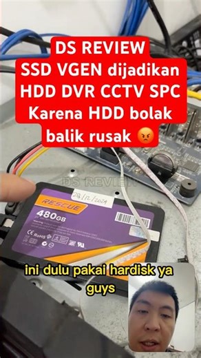 DS REVIEW SSD VGEN MENGGANTIKAN HARDDISK HDD DVR SPC CCTV SATA 3 INDONESIA