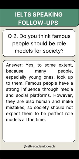 IELTS Speaking Follow-Up | Why People Want to Meet Famous People (Part 1)