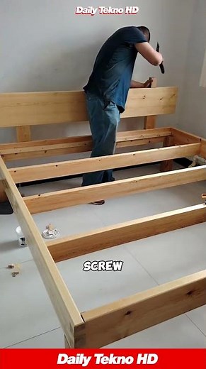 Amazing Traditional Bed Build 🔨 #Woodworking