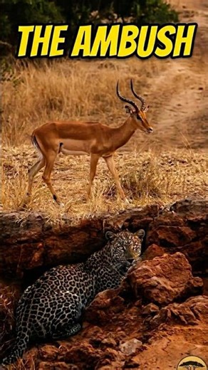 DEADLY PATIENCE Leopard Ambush 🐆💀#wildlife #leopard #nature #survival #predator #africa