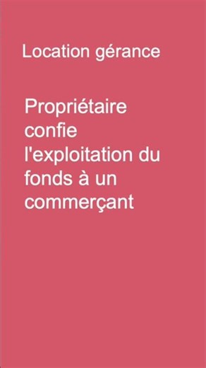 Qu'est-ce que la location gérance ?