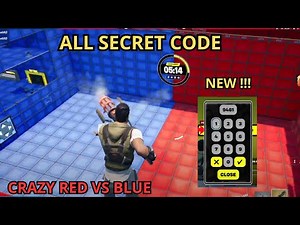CRAZY RED VS BLUE MAP FORTNITE ALL SECRETS CODE - HOW TO FIND FIND ALL SECRET CODE Crazy red vs blue