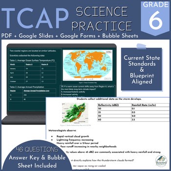 6th Grade Science TCAP Practice Assessment | Test Prep | Full Year Review