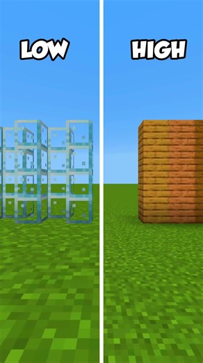 Minecraft LOW vs HIGH Res Texturepack🤯 (INSANE) #minecraft #shorts