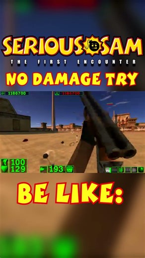 SERIOUS SAM NO DAMAGE TRY #serioussam #shorts #games #recommended #игра #gaming #memes #lmao