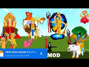 DOWNLOAD NEW HINDU GOD MOD FOR MINECRAFT PE 😬 Hindu God Mod With Best Animations🥰