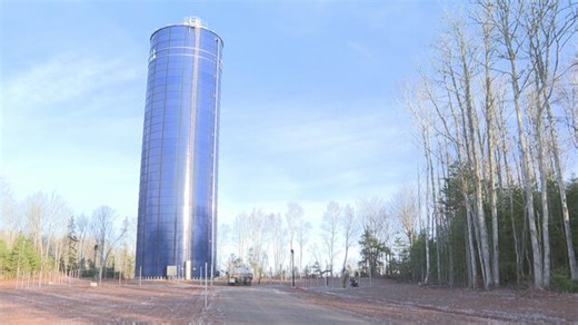 Cornwall’s new water tower almost finished, as town races to keep up with growth