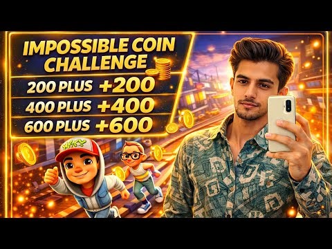 Subway Surfers: 200 COIN CHALLENGE! 🏃‍♂️🔥 (Leveling Up to 400 & 600) | Hamza Stylish YT