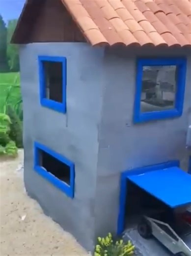 step by step build two mini buildings in one frame. #MiniBuilding #TinyHouseUSA #MiniatureArt #ForYouUSA #USATikTok