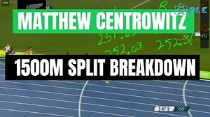 Matthew Centrowitz Breakdown: This breakdown should provide a lot of...