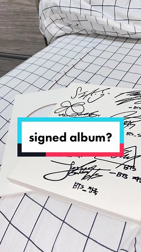 Decorating My BE Album with BTS Autographs Stickers