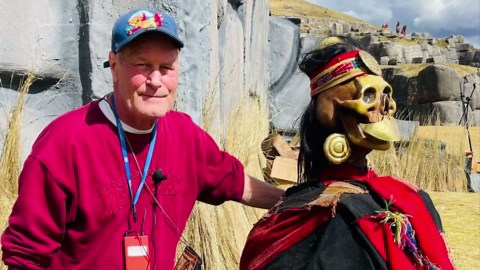Ancient Peruvian Mummy In Cusco Peru