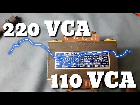 Como conectar un Transformador para control de 220 a 110 VCA FACIL y RAPIDO !!