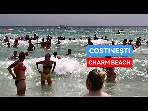 [4K] Plaja CHARM BEACH - TOUR WALK BEACH COSTINESTI BEACH, CONSTANTA , ROMANIA