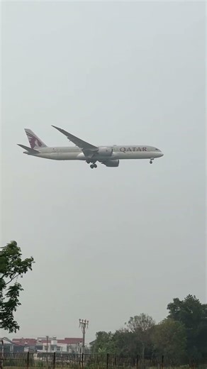 Qatar Airways Boeing 787-9 DreamLiner (Reg:A7-BHB) landing at Noi Bai #flywithkhoivn #ndkavi