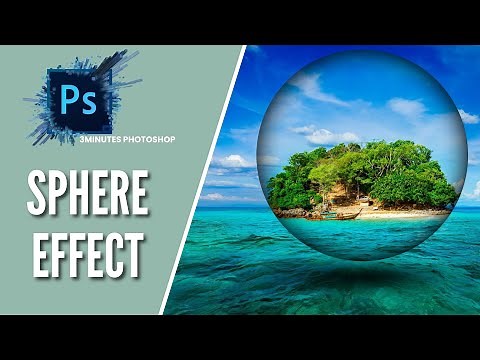 how to Turn an Image into a Sphere in #photoshop
