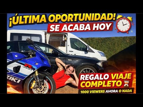 🚨 ÚLTIMA OPORTUNIDAD | REGALO UN VIAJE CON GASTOS PAGADOS SI LLEGAMOS A 1000 VIEWERS 1 HORA