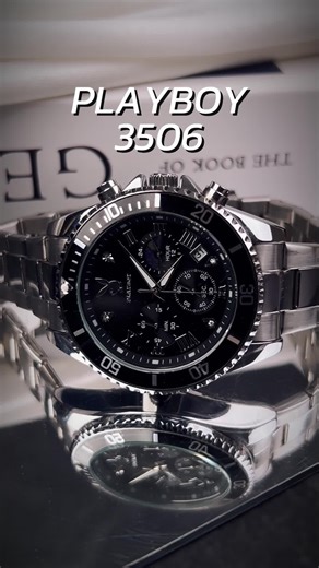 นาฬิกาผู้ชาย Playboy 3506 ดีไซน์หรู ราคาหลักร้อย