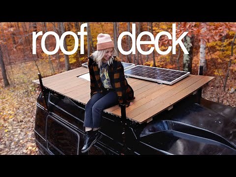 THE ULTIMATE VAN LIFE UPGRADE!! | building a roof deck on our chevy g20 van
