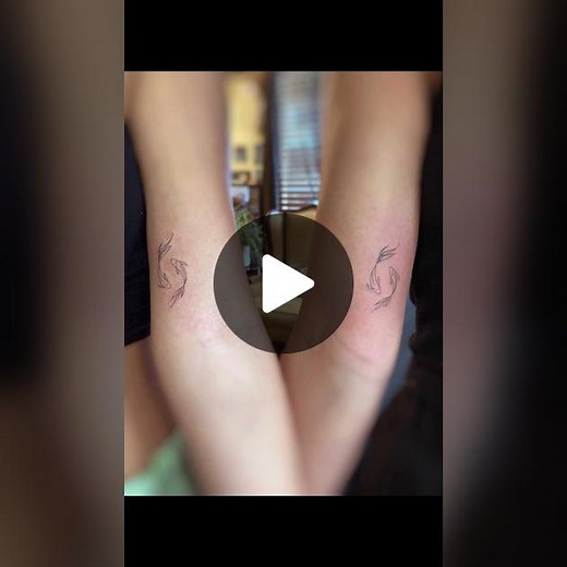 Koi Fish Fine Line Tattoo Inspiration from Hawaii