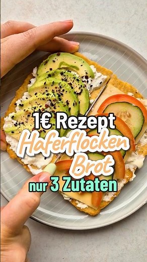 3-Ingredient Oatmeal Bread | €1 Recipe