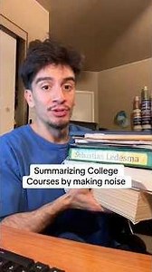 Summarizing College Courses by Making Noise