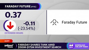 Faraday stock tanks as EV maker searches for investment