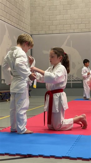 So cute! Mini sensei 😎 #karate #martialarts