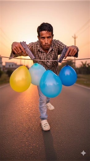 The Ultimate Balloon Challenge!Double Gun Target Practice. unboxing balloon disc #cardbo