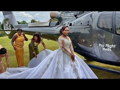 4 CHOPPERS! HOW THE BRIDE-DR PRINCESS MUTISIA ARRIVED AT HER ROYAL WEDDING WITH APOSTLE MUNAI🔥🔥