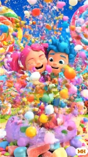 Giant Bubblegum Chaos | Kids Float & Candy Explodes in Hilarious 3D Madness