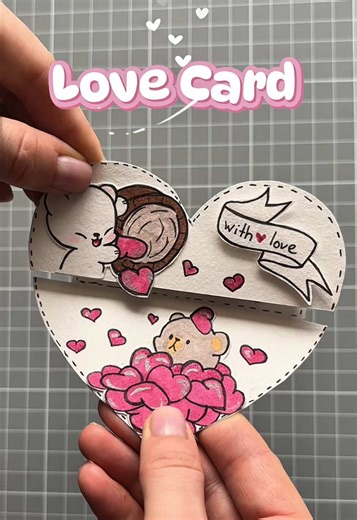 LOVE gift card 💕 #love #valentinesday #crafts #papercut #boyfriend | valentines crafts