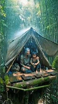 Amazing Bamboo House Transformation | From Simple to Stunning #satisfying #construction #asmr