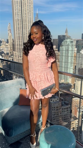 ASOS Pink Lace Dress Outfit | NYC Brunch Outfit Ideas 🍸 | Fashion Shorts