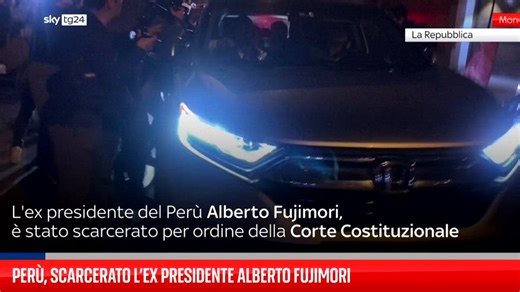 Perù, morto l'ex presidente Alberto Fujimori: aveva 86 anni