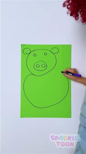 🎨 Leg Art Fun! Draw an Adorable Cow Together 🐄✨ #Art #KidsLearning #Shorts