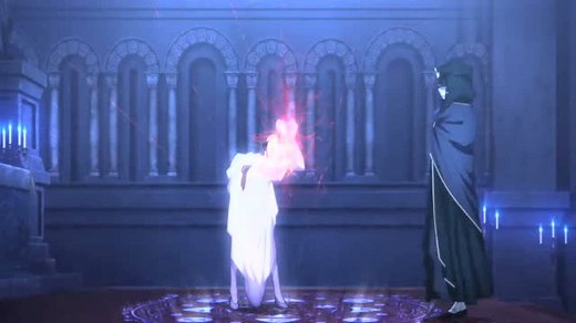 FateUBW：saber被Caster绑了，婚纱吾王真的太美了