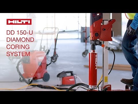 OVERVIEW of Hilti's DD 150-U versatile wet or dry diamond drilling system