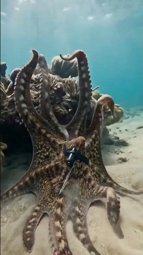 Real Octopus POV — You Won’t Believe This Intelligence #creaturecam #wildlifefootage #wildlife
