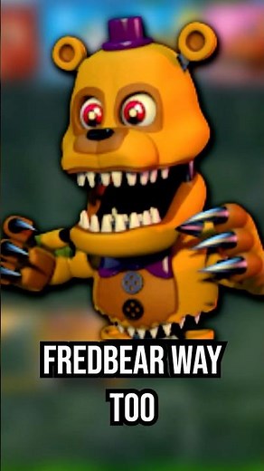 I Unlocked Nightmare FredBear WAY Too Early In FNaF World 😭💀 #fnafworld #shorts