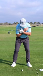 Big game coming up, but you haven’t been able to practice? Gimme 10 of these a day. Keep the lead shoulder down and across - steep & deep! | Andrew Rice Golf