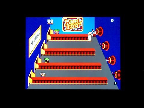 Root Beer Tapper Arcade Gameplay (Midway Arcade Origins)