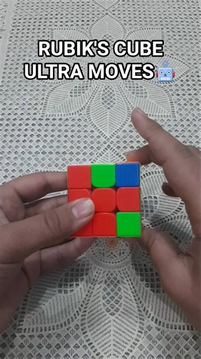 RUBIK'S CUBE 4 MOVES.