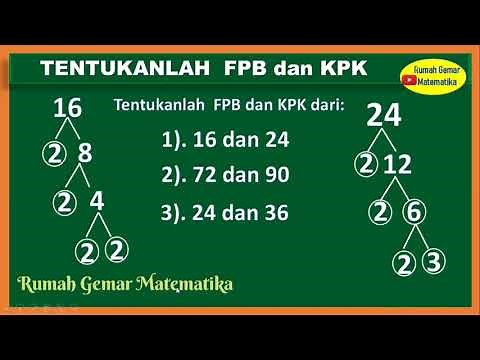 HOW TO DETERMINE FPB AND KPK USING FACTOR TREE
