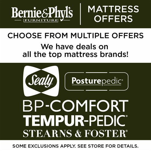112 reactions | Bernie & Phyl’s has a variety of mattress offers for...