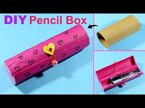 How to Make Pencil Box at Home | DIY Pencil Box from Tissue Roll | Very Easy