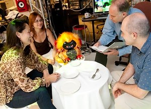 Robotic dragon teaches kids