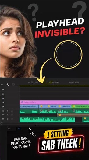 Playhead keeps vanishing during playback #fix #videoediting #shorts